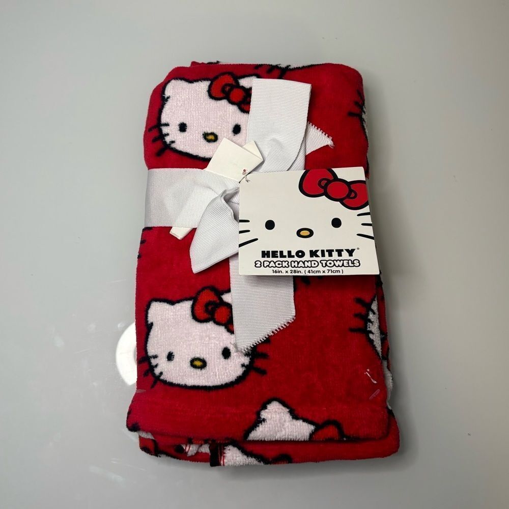 Hello Kitty Red Hand Towel